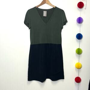 Anthropologie Dolan Left Coast Colorblock Horizon Shift Mini Dress Green Small